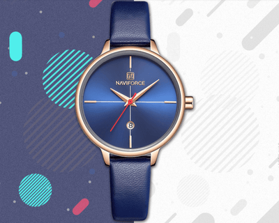 Women's Luxury Watch With Leather Belts Shiny Steel Case Scratch Resistant Glass Unique Design Perfect Gift