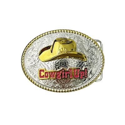 TOPACC Western Cowgirl Cowboy Hat Belt Buckle
