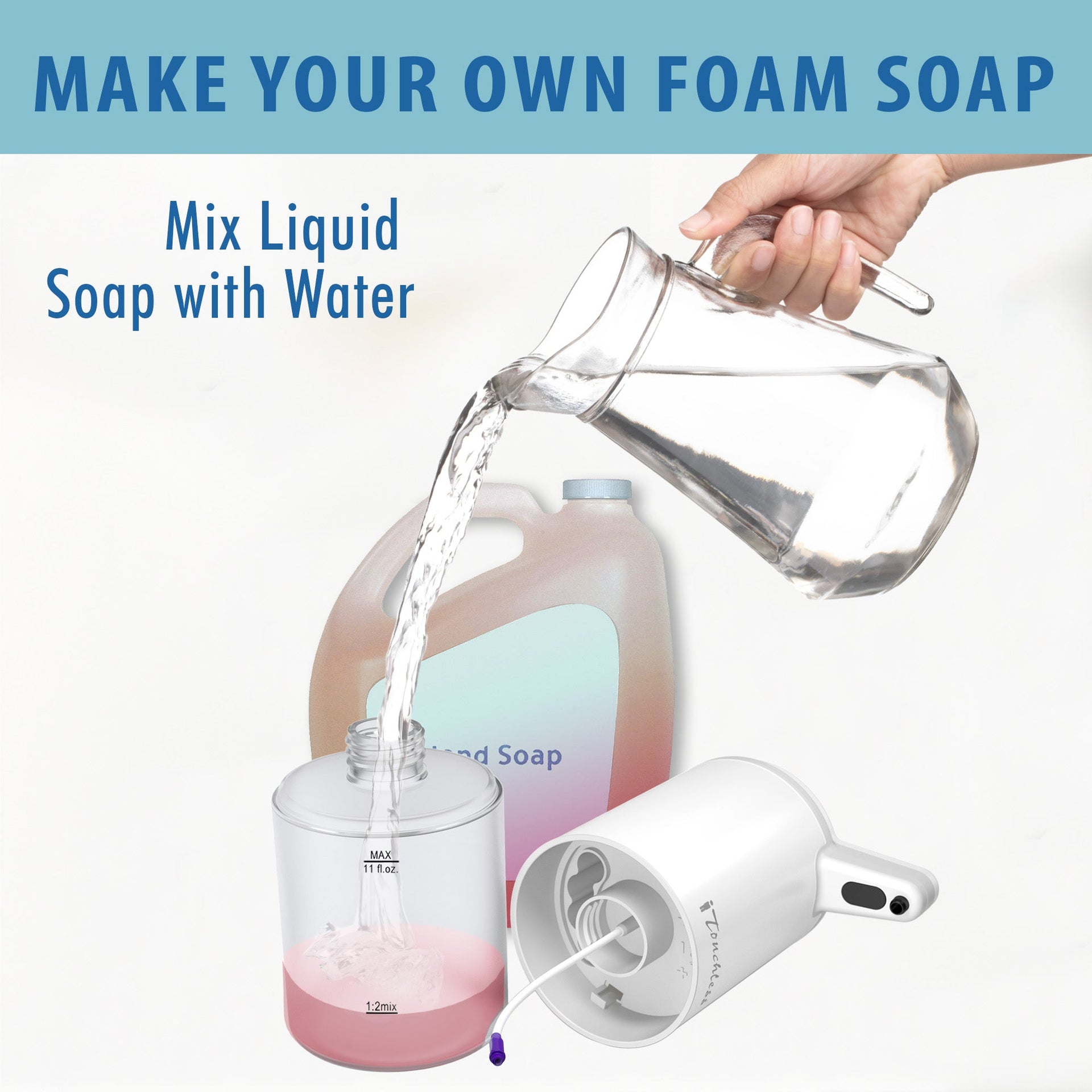Ultraclean White Sensor Foam Soap Dispenser