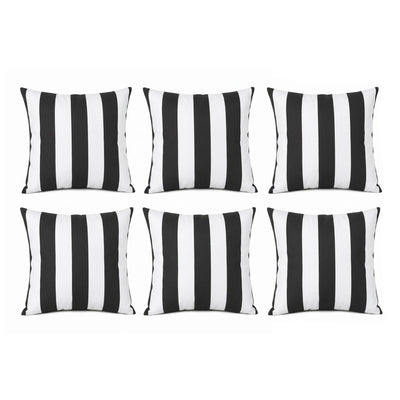 Water-Repellent Outdoor Pillow Covers - Set of 6