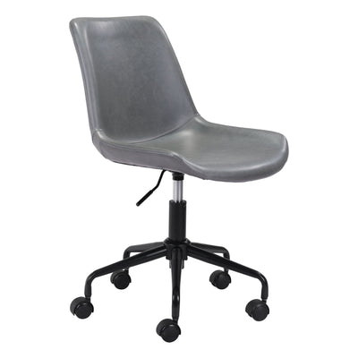 Byron Office Chair Gray by Zuo Modern
