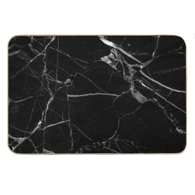 Black And White Marble Bath Mat