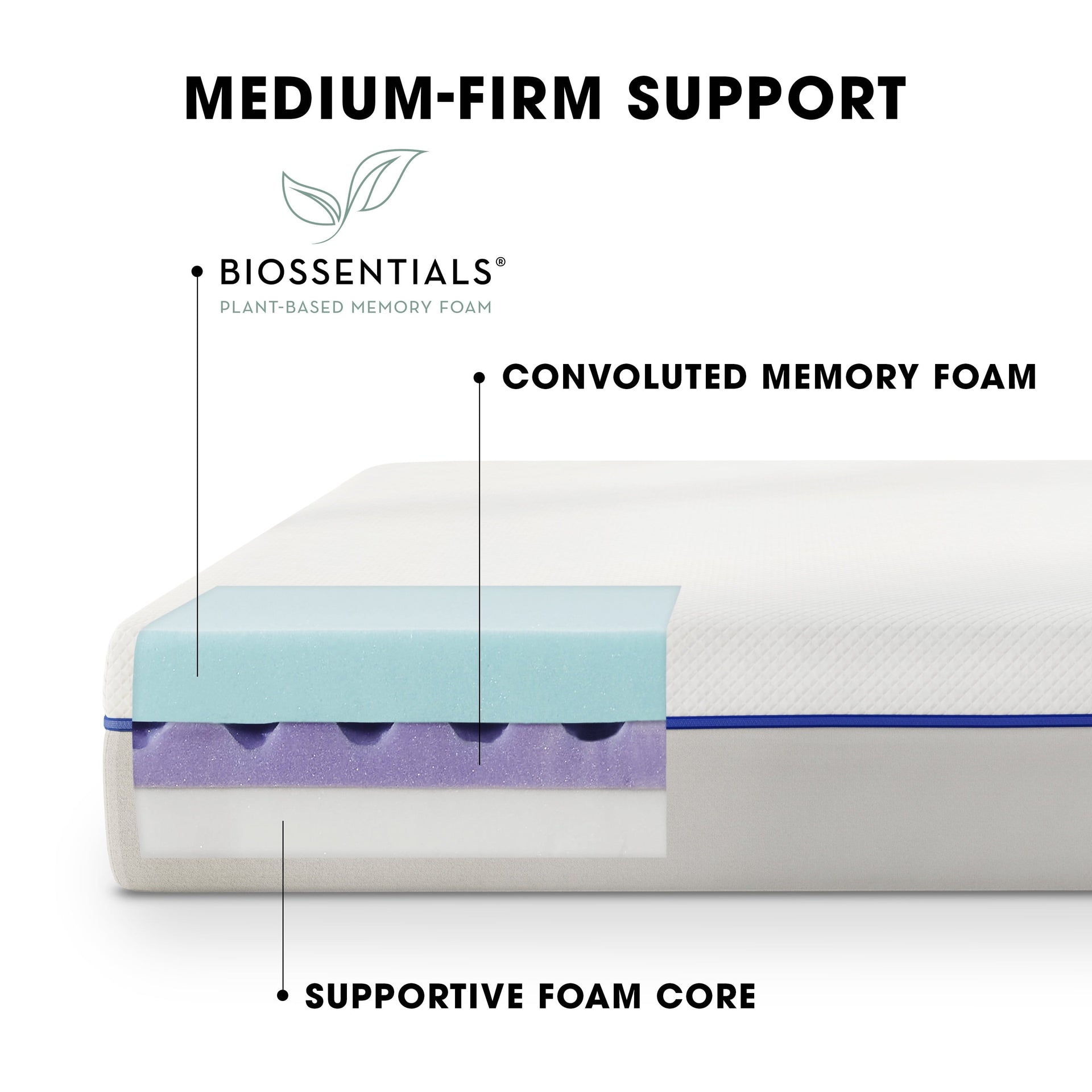 Eco Style Premium Selection True Support 10” Memory Foam Mattress