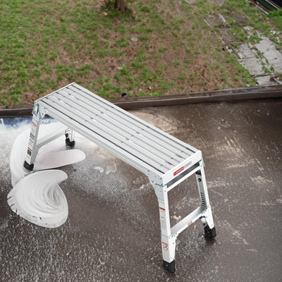 Aluminum Work Platform Large Size Step Stool Folding Portable Work Bench 40