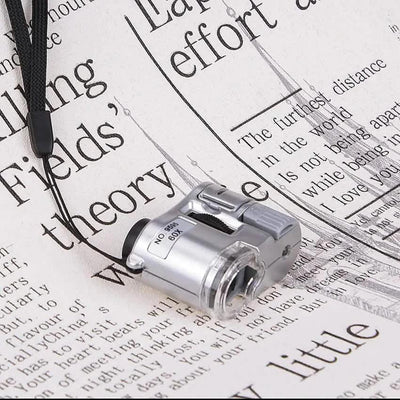60X Handheld Magnifying Glass Mini Pocket Microscope