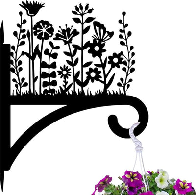Peacoblue Iron Plant Hangers Hooks for Outdoor Indoor Hanging Plants Flower Fern Pot Lantern Bird Feeder Wind Chimes, 12