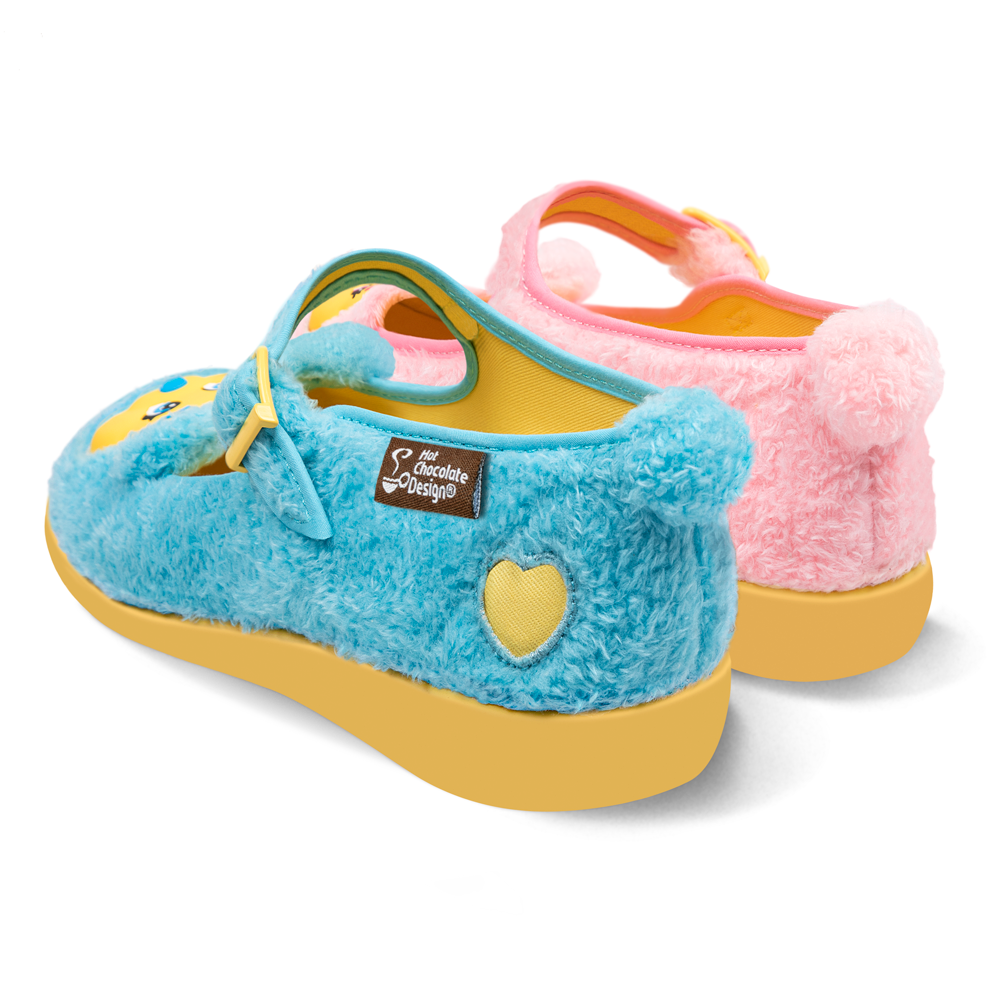 Hot Chocolate Design Fuzzy Bears Flats