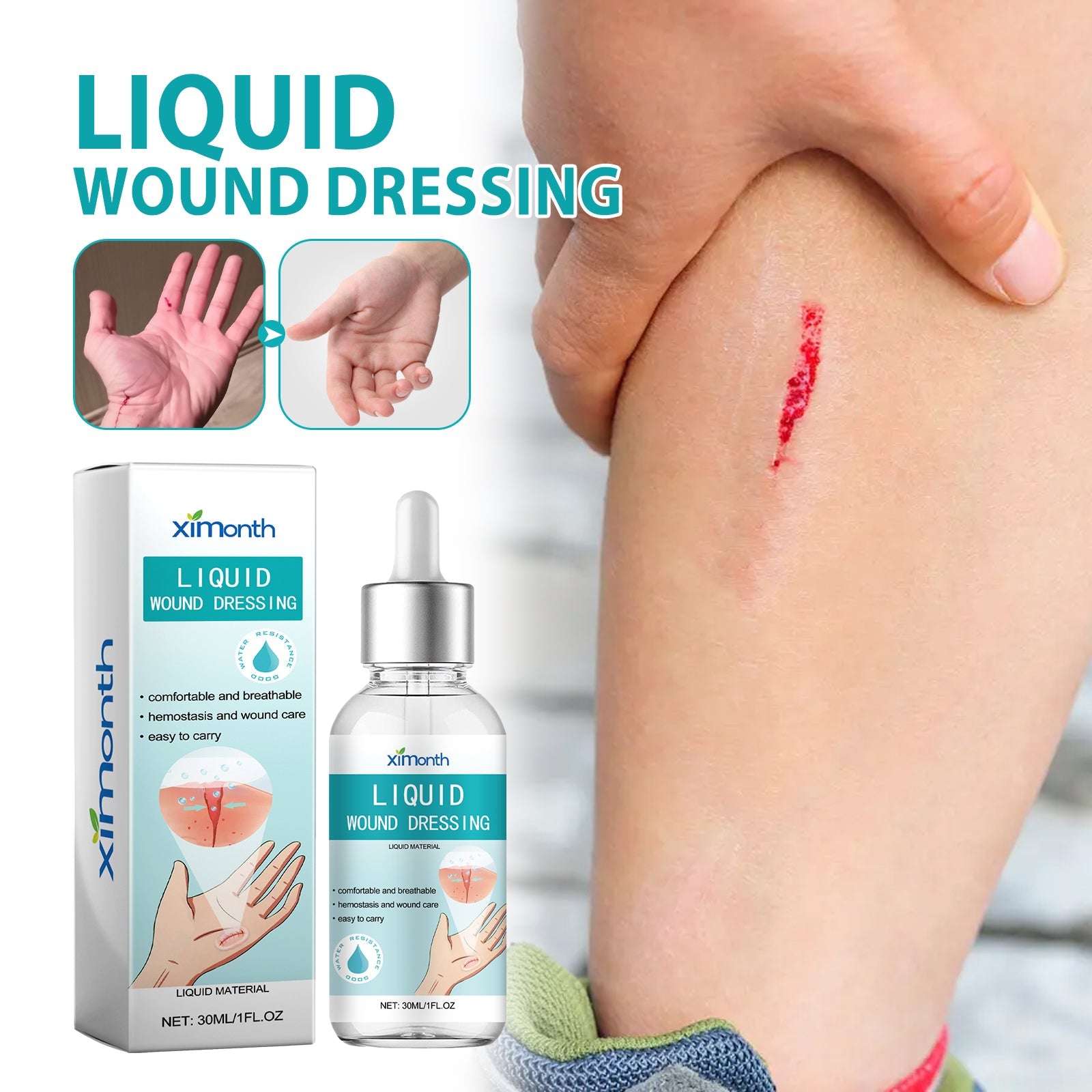Liquid Bandage Drops Protect Skin Fast Film Formation Breathable Waterproof Skin Repair Drops