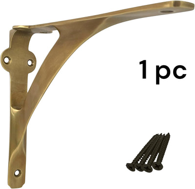 Classic Shelf Bracket - Antique Brass