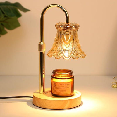 GEEZO Fragrance Candle Warmer Lamp,Electric Candle Warmer with Timer & Dimmer,Mom Christmas Birthday Gifts for Women, House Warming Gifts New Home Bedroom Decor