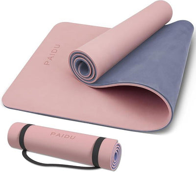 Yoga Mat Non Slip Anti-tear,extra thick-2/5 inch(10MM)High Resiliency Professional POE Yoga Mats for Women Men Kids,72