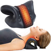 Heated Neck and Shoulder Relaxer Cervical Traction Device Pillow with Graphene Heating Pad Heated Chiropractic Pillow