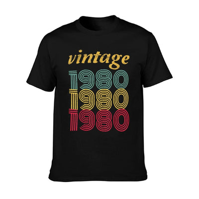 1980 40th Birthday Gift Vintage Retro Men Women 40 Years Old Eco-friendly Material T-Shirt