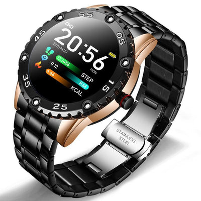 New Smart Watch For Men With IP67 Waterproof Protecion and Heart Rate Fitness Tracker Pedometer For Android and IOS sistems Steel Band Sports Men Smart Watch
