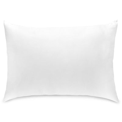 Embossed Hotel Collection Bed Pillow, Queen Size. Designed for Back, Stomach or Side Sleepers, 20x36, White
