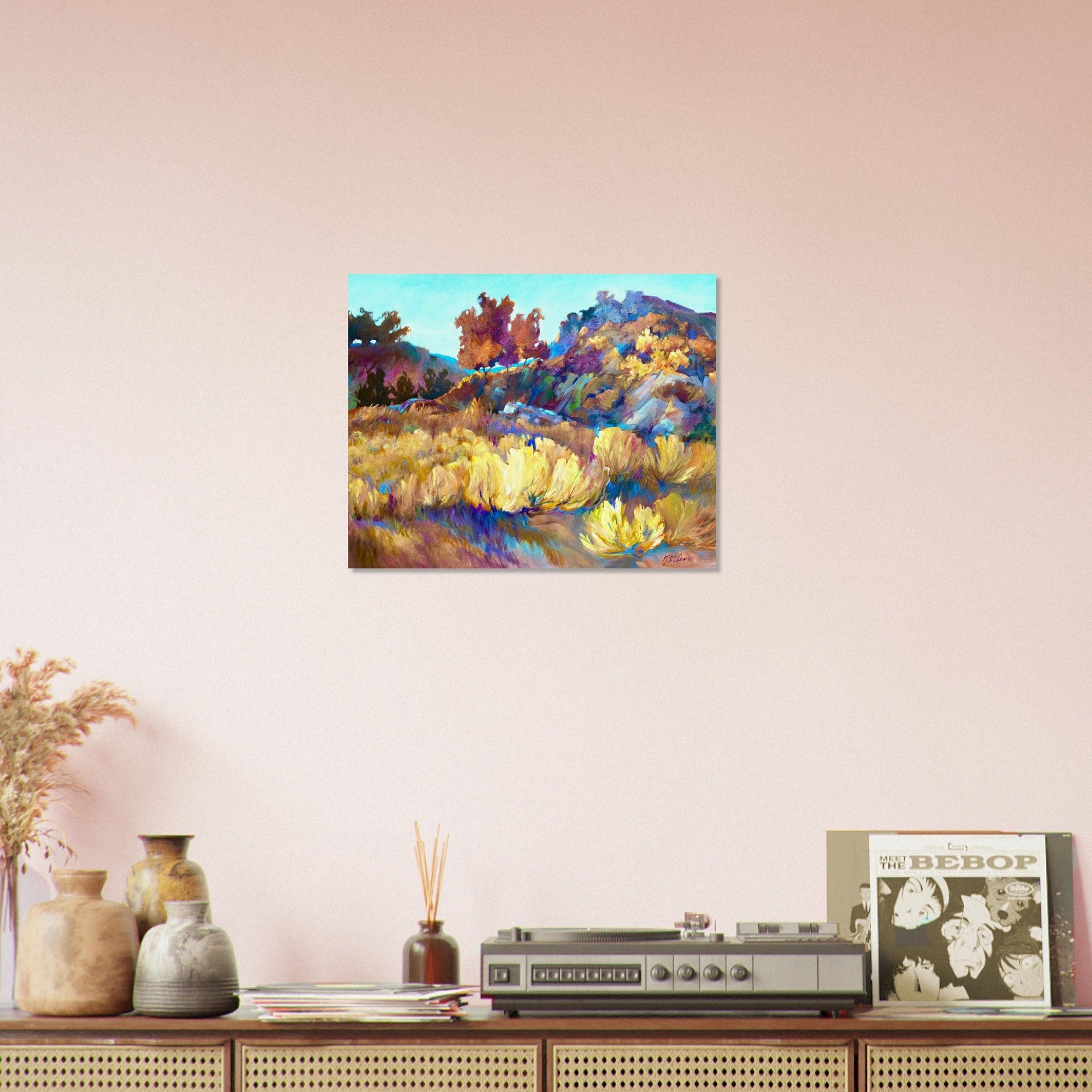 'Rock Ridge' Landscape I 16x20 Museum-Quality Matte Paper Poster | Original Artwork by American Artist Barbara Cleary