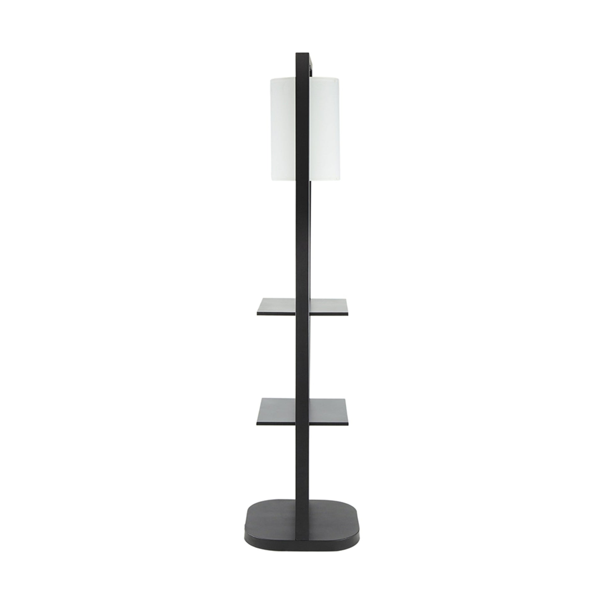 16.5x17x74' Two Tiered Vertical Shelving Stand with Light (Not include Bulb)