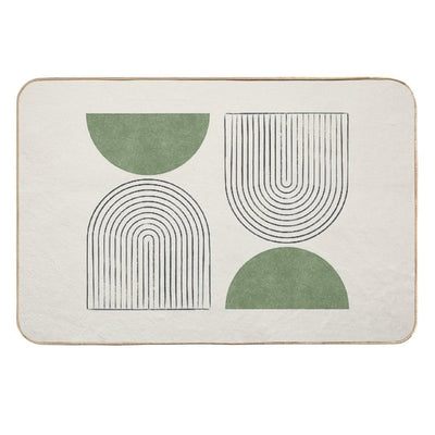 Arch Balance Green - Mid Century Modern Toxin-Free Bath Mat