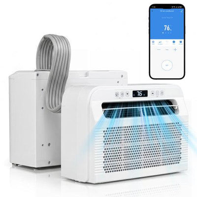 6500 BTU Window AC Unit with WiFi APP Voice Control 24H Timer and Quiet Operation-White