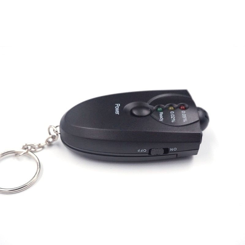 Mini Professional Digital Breathalyzer Key Chain Alcohol Tester Alcohol Breath Analyze Tester with flashlight