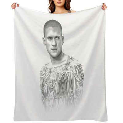 Michael Scofield, Prison Break Fan-art Wrinkle-free Throw Blanket