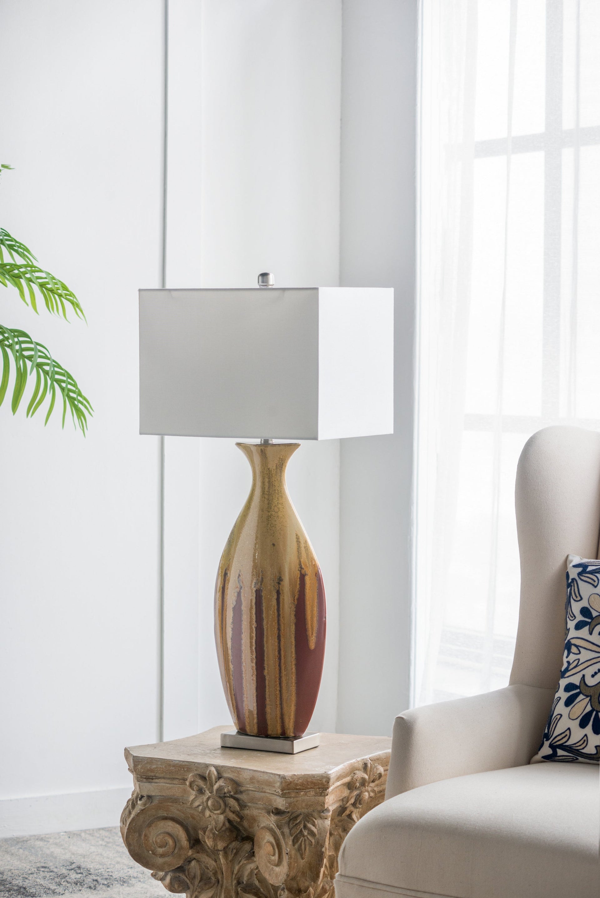 16x10.5x36' Ceramic Table Lamp