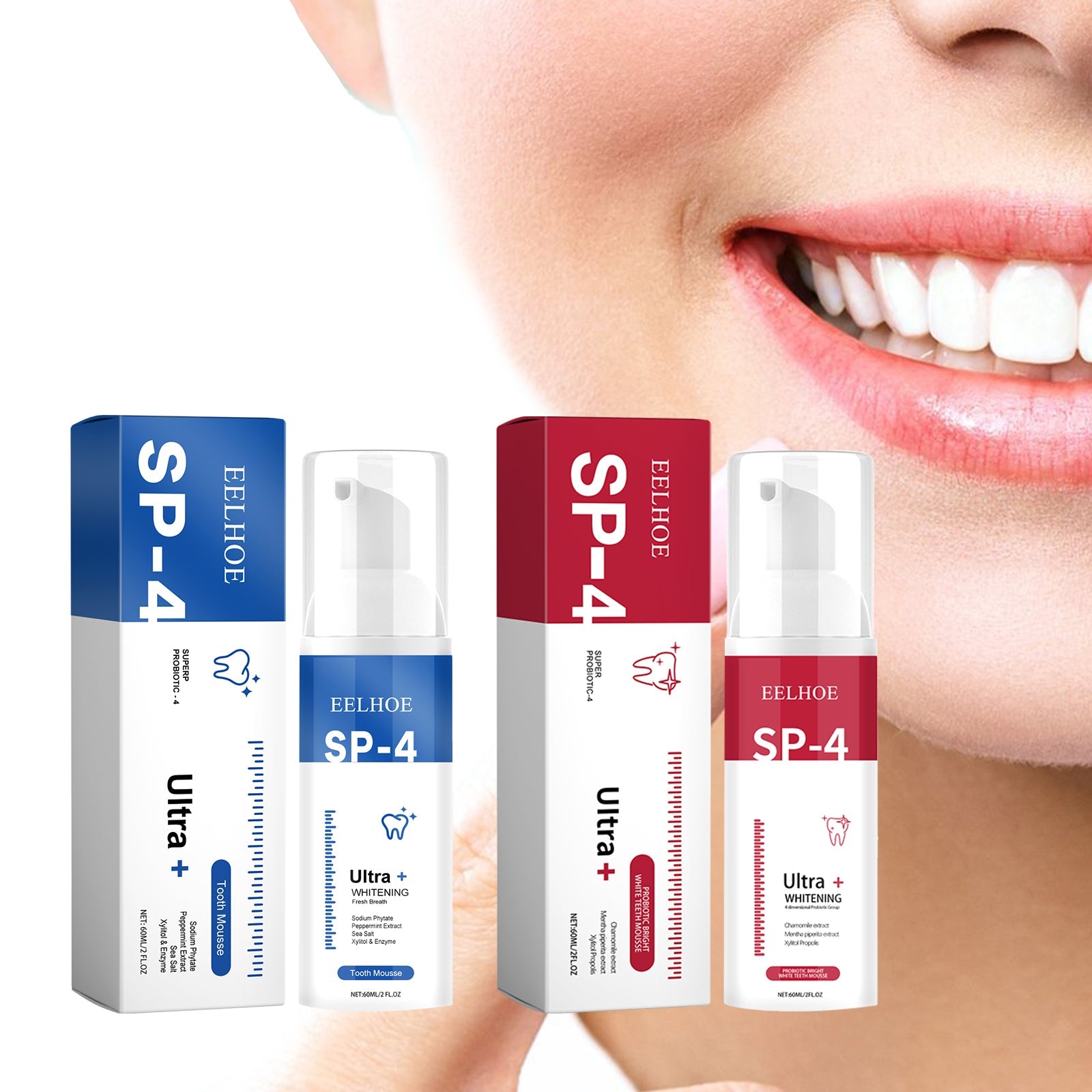 Fresh Breath Tooth Mousse, Teeth Cleaning Odors Teeth Yellow Stains Tartar Beauty Dental Care