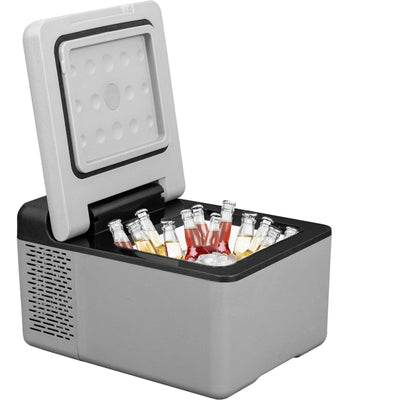12 Volt Refrigerator 10 Qt, Portable Mini Freezer (-4℉~68℉) W/APP Control Car Compressor Fridge Cooler 12V/24V DC And 110-220V AC For Camping, Road Trip, Travel, Outdoor And Home
