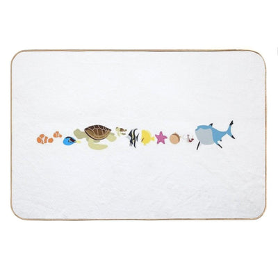 Finding Nemo Character Illustration Bath Mat