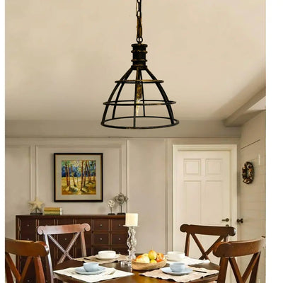 Black Iron Single Pendant