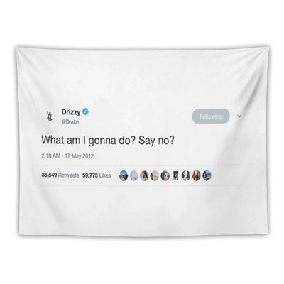 Drake - What Am I Gonna Do Say No Tweet Tapestry