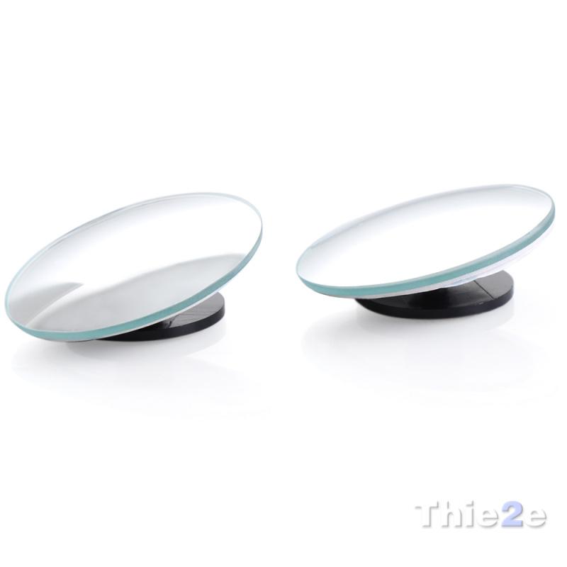 1 pair 360 Degree frameless ultrathin Wide Angle Round Convex Blind Spot mirror for parking Rear view mirror