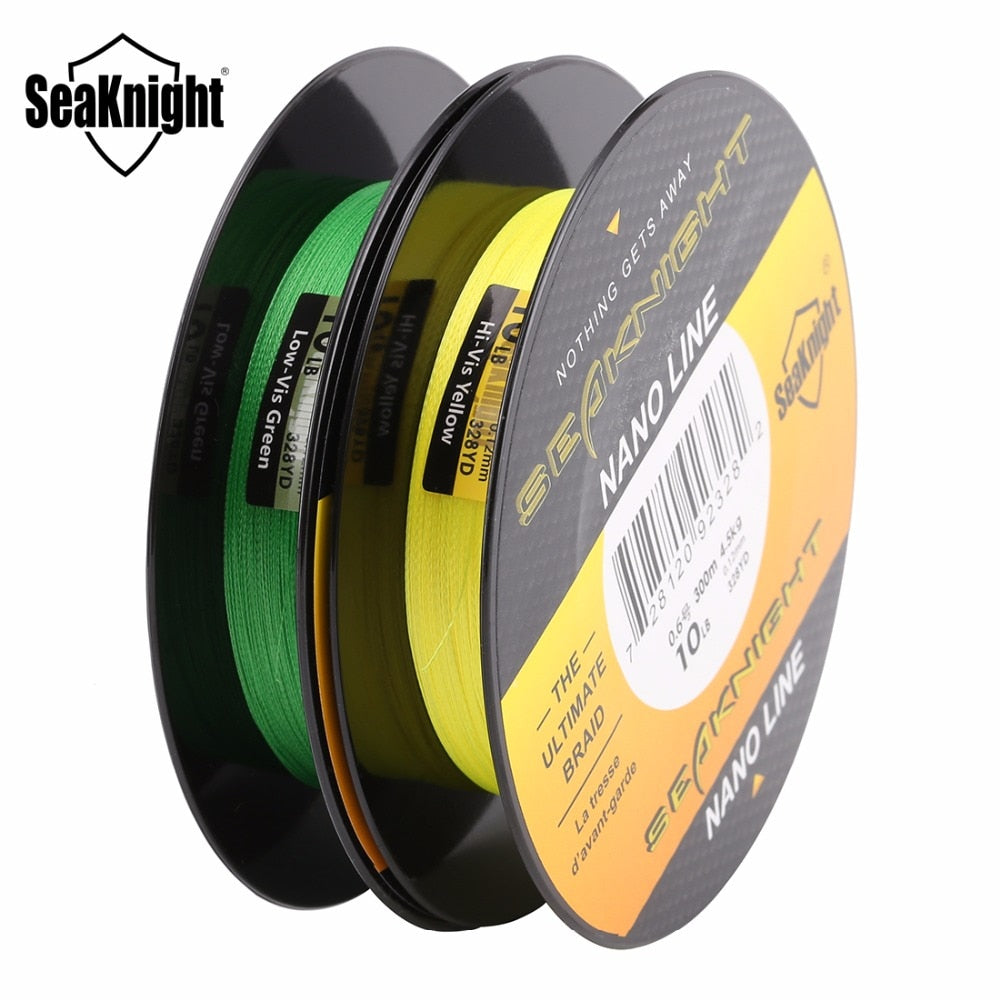 SeaKnight NANO 100M 300M 4 Strands Braided Fishing Lines Multifilament PE Fishing Line 4LB 6LB 8LB 10LB Diameter 0.07-0.12mm