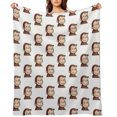 Curious George Velvety-soft Throw Blanket
