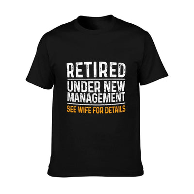 Funny Retirement Party Men's - Dad Humor, Classic Fit, - Black T-Shirt