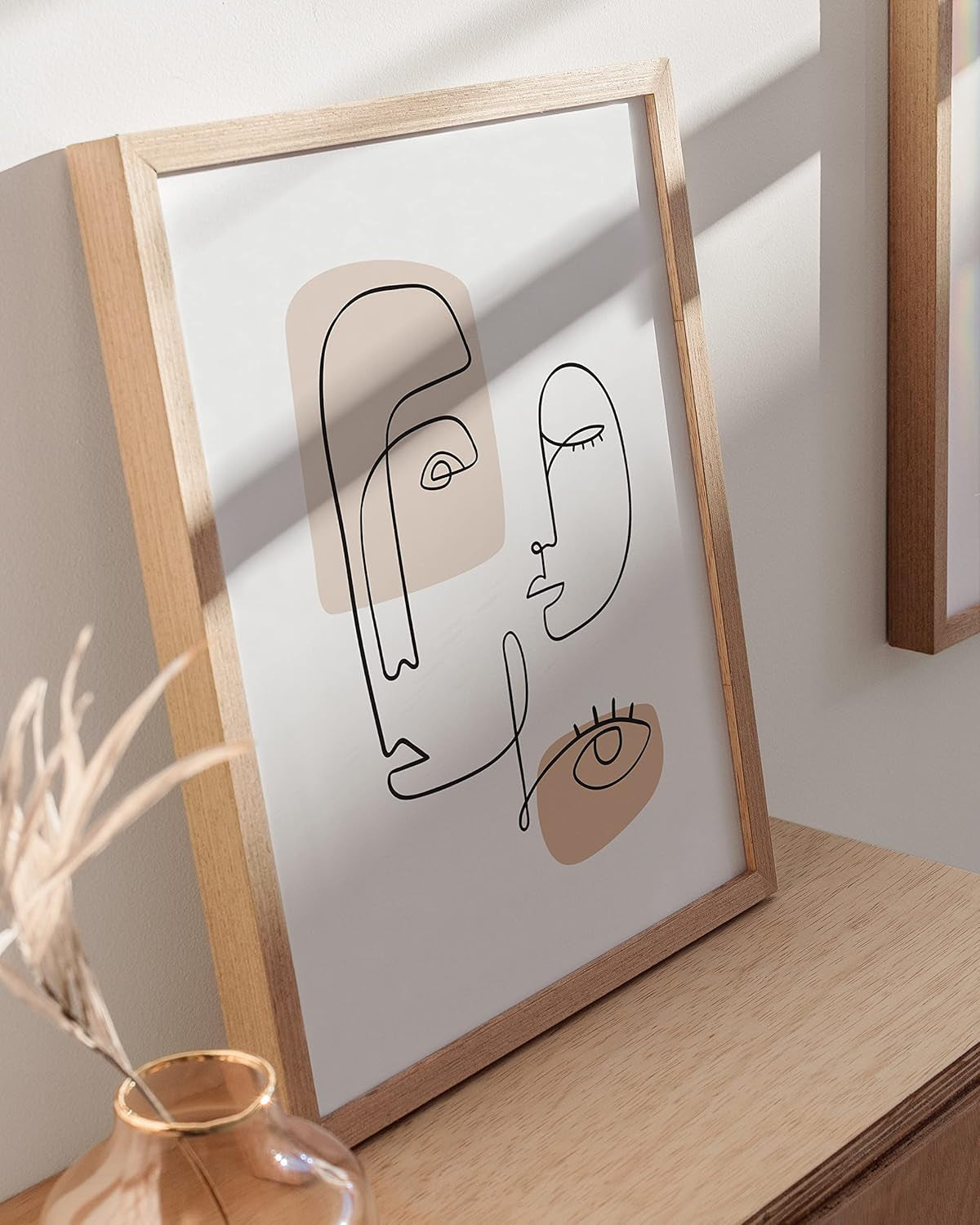 Minimalist Line Drawing Wall Art, Unframed 12