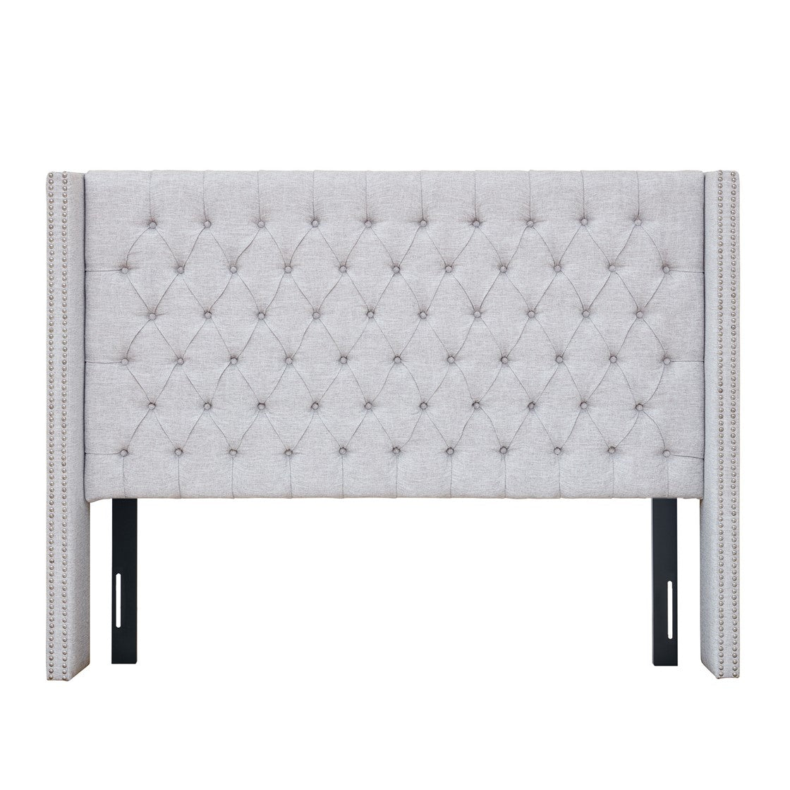 Amelia Upholstery Grey Headboard by Madison Park