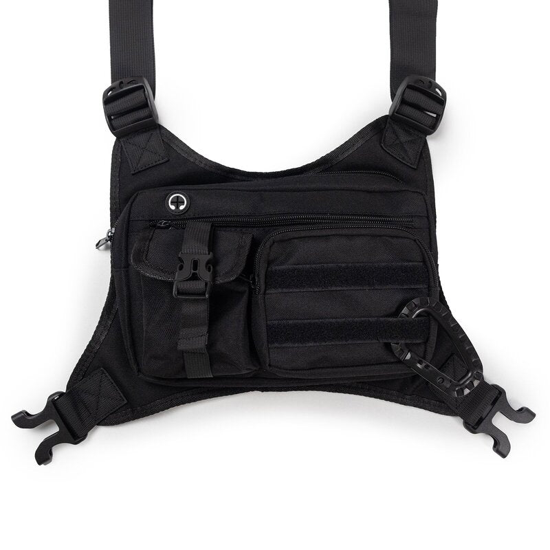 Men's Tactical Chest Bag - EDC Waterproof Anti-Theft Vest for Outdoor Cycling & Running