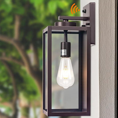 Oil-Rubbed Bronze Dusk to Dawn Outdoor Wall Light, Large 16