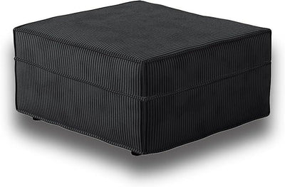 HOOOWOOO Modular Sectional Sofa Couch,Matching Free Combination Cloud Couch Ottoman Chair(Black Corduroy)