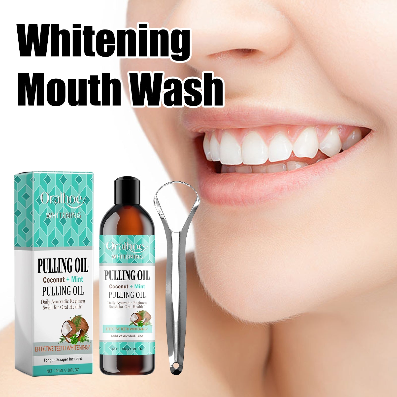 Whitening Mouth Wash, Beauty Shine White Teeth And Fresh Breath Odor Clean Mouth Care Gums