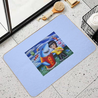 Go to The Sea with My Friends 02 Non-Slip Bath Mat