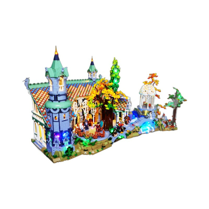 LP building block lighting suitable for LEGO Lord of the Rings 10316 Yugu Rivendell Castle LED remote control lighting