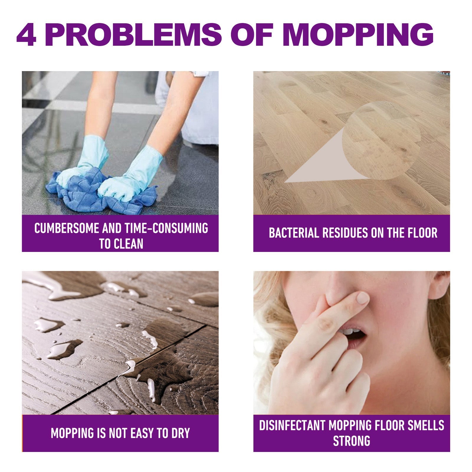Multi-Purpose Floor Cleaner Household Kitchen Bathroom Floor Soot And Scale Multi-Functional Cleaning