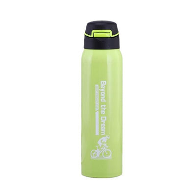 Outdoor sports kettle with handle portable thermos cup anti-fall mountaineering water cup home vacuum cup