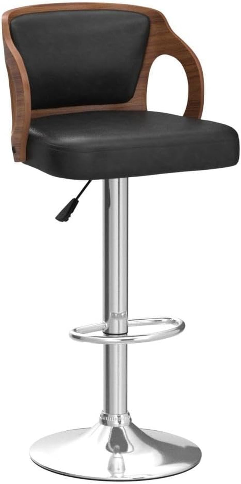 Modern Bar Stool Set of 2 Beech Barstools Height Adjustable Counter Stools Bar Chairs Swivel Bar Stool PU Leather Hydraulic Dining Room Chairs Home Kitchen Dining Room Stools