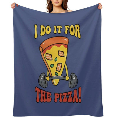 For The Pizza Throw Blanket