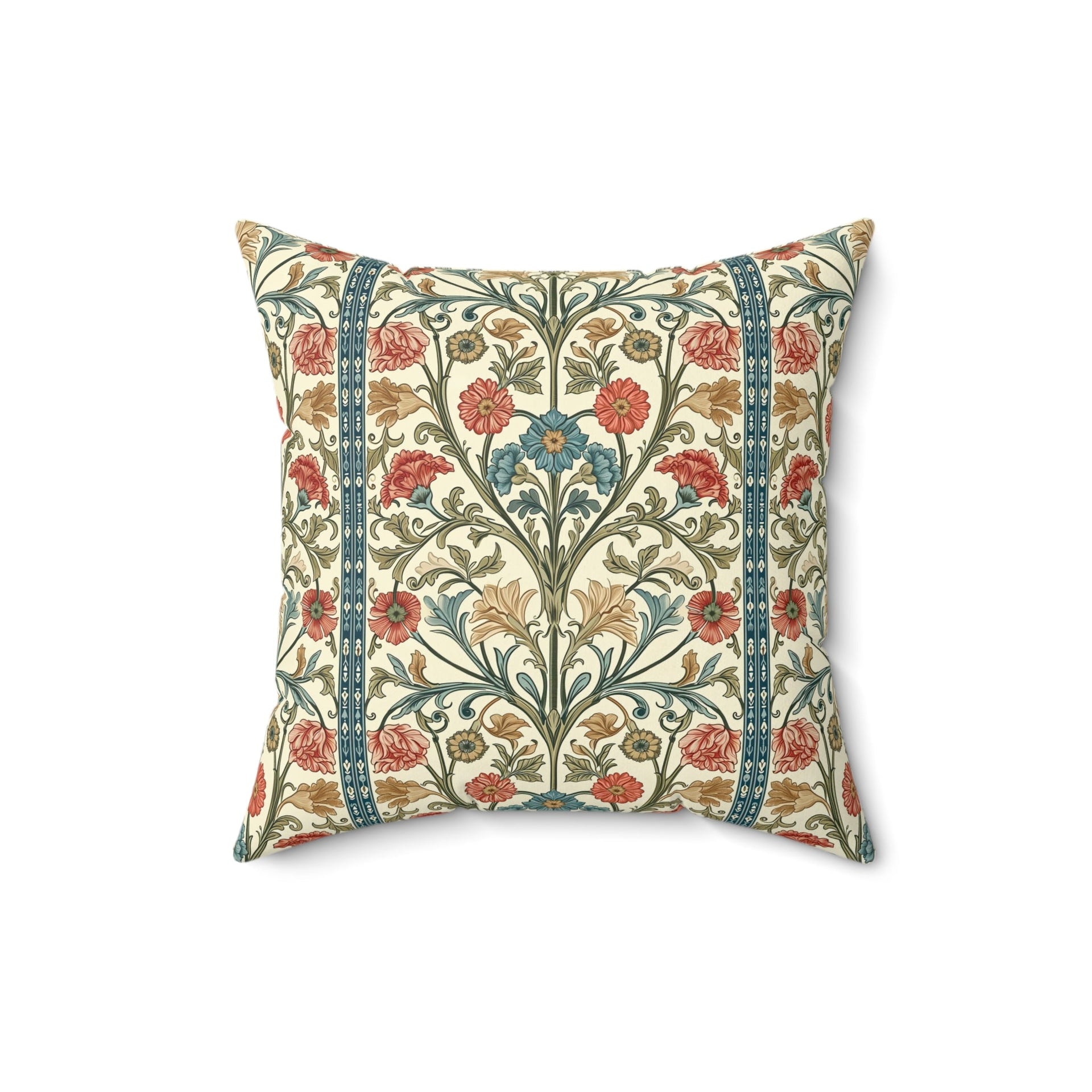 Microsuede Cushion / William Morris Inspired - Summer Bouquet