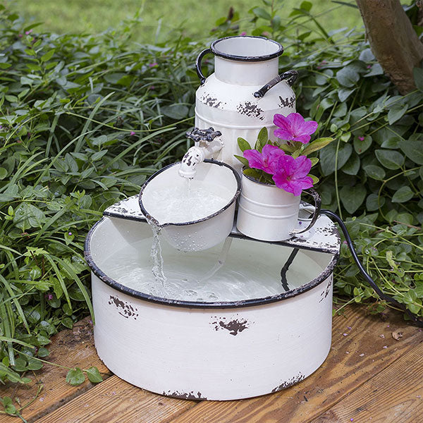 17''H Sitting Garden Fountain