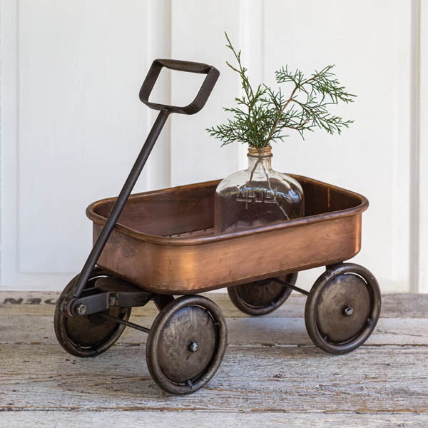 13''H Wagon with Copper Finish